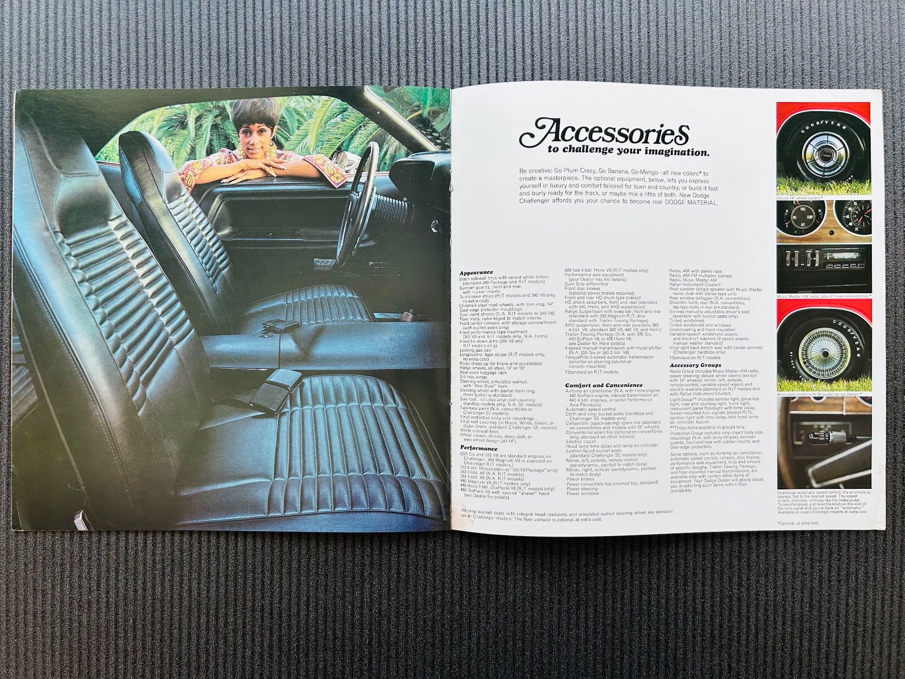 Dodge Documenti: Dodge Challenger Original Brochure 1970 – Usato da Herrliberg venduto da surfcafe 4