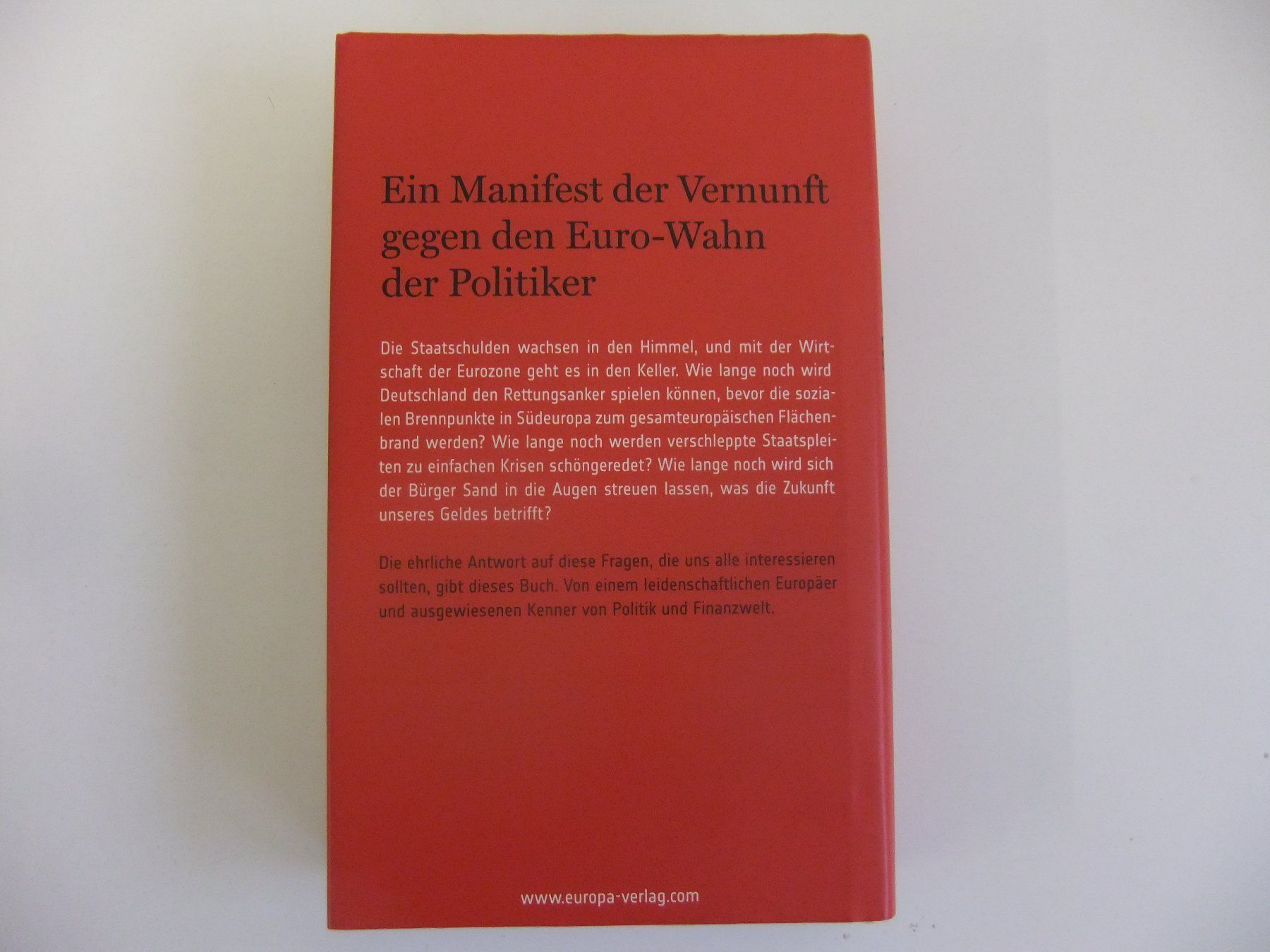 Libri: Tatort Euro, Prof. Joachim Starbatty – Usato da Hemishofen venduto da Lany 1