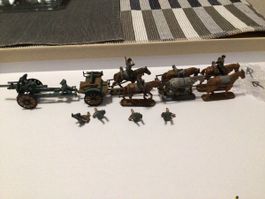 Figuren Militärgespann mit Kanone (nr.147)