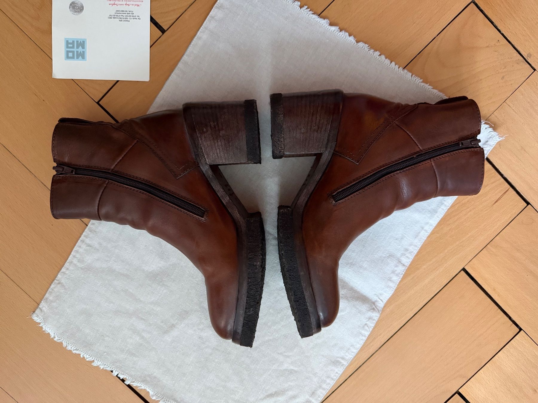 Moma Damenschuhe: Moma Stiefeletten Cognac 37 – Neu (gemäss Beschreibung) aus Bern von Kitttykat 2