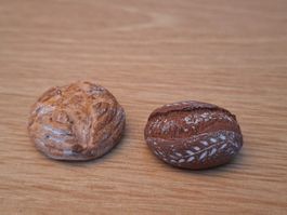 Puppenhaus Holzofen Brote