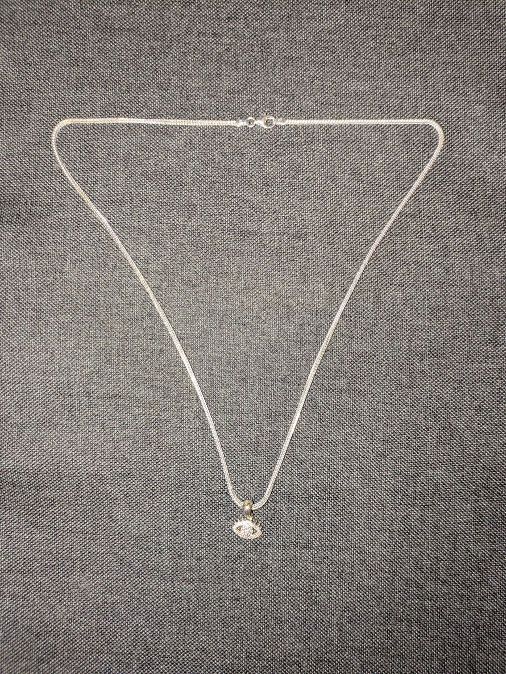 Catenine: Silberkette mit "Böses Auge" Anhänger – Nuovo e nell'imballaggio originale da Glattpark(Opfikon) venduto da Wuschel038 4
