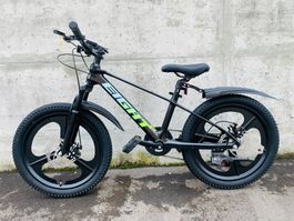 zahlbares 20 Zoll Kindervelo Aluminium SCHWARZ NEU