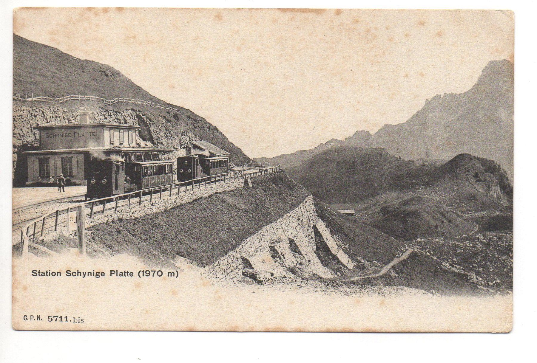 Cartoline postali: SCHYNIGE PLATTE-BAHN – Nuovo (secondo la descrizione) da Jona venduto da philajona