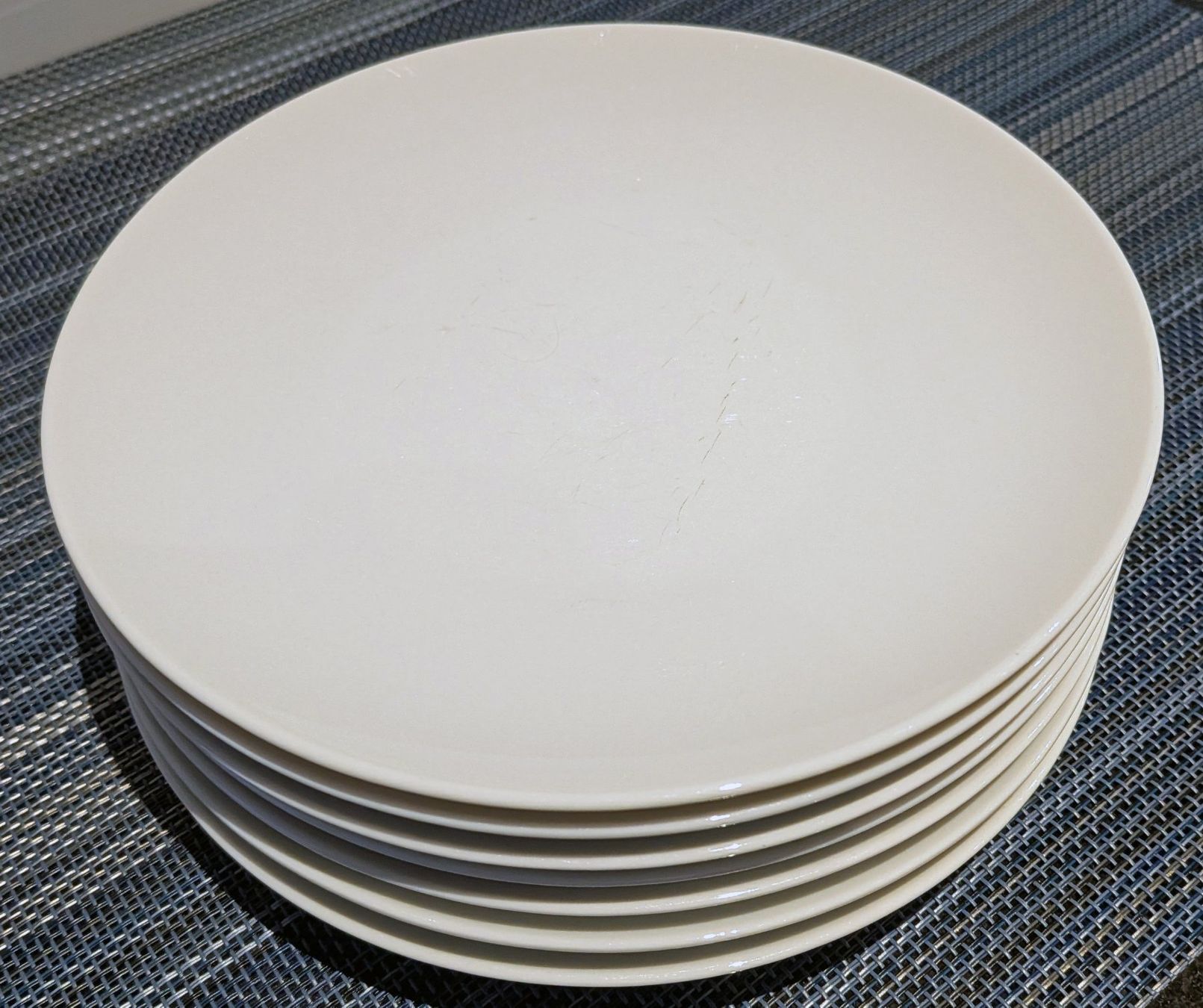 Teller: Set 7 Dessertteller, weiss, Guy Degrenne – Gebraucht aus Münsingen von Rufer34