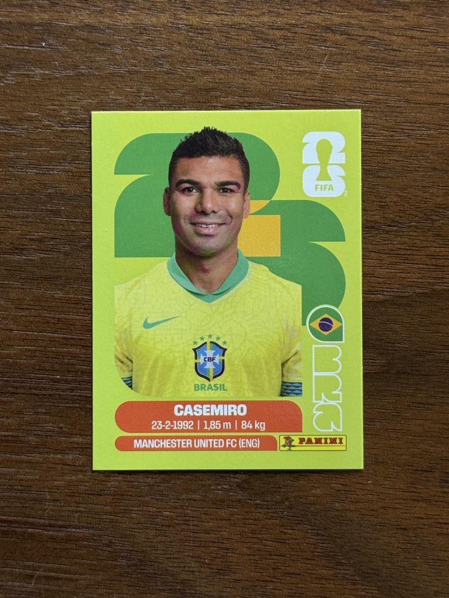 Panini Carte collezionabili: CASEMIRO - BRA 10 - Panini WM 2026 – Nuovo e nell'imballaggio originale da Horw venduto da nad_c