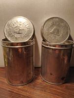 2 Antike Schweizer Bienenhonig Dosen Vintage für Imker Blech