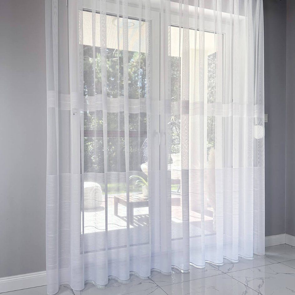 Tende: Tagesvorhang nach Mass mit Streifen – Nuovo e nell'imballaggio originale da Adlikon b.Regensdorf venduto da MK-VORHANGSERVICE