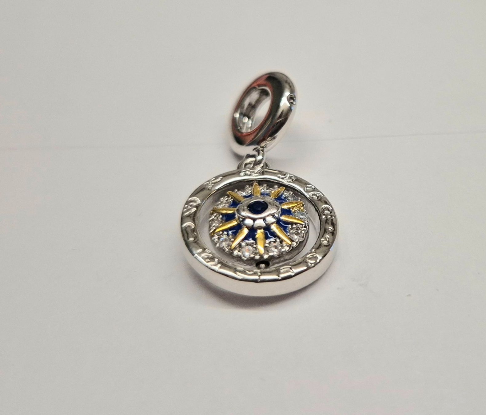 Anhänger: Silber Charm drehender Kompass +Garantie – Neu (gemäss Beschreibung) aus Rotkreuz von Carbone_Bijou-Shop 1