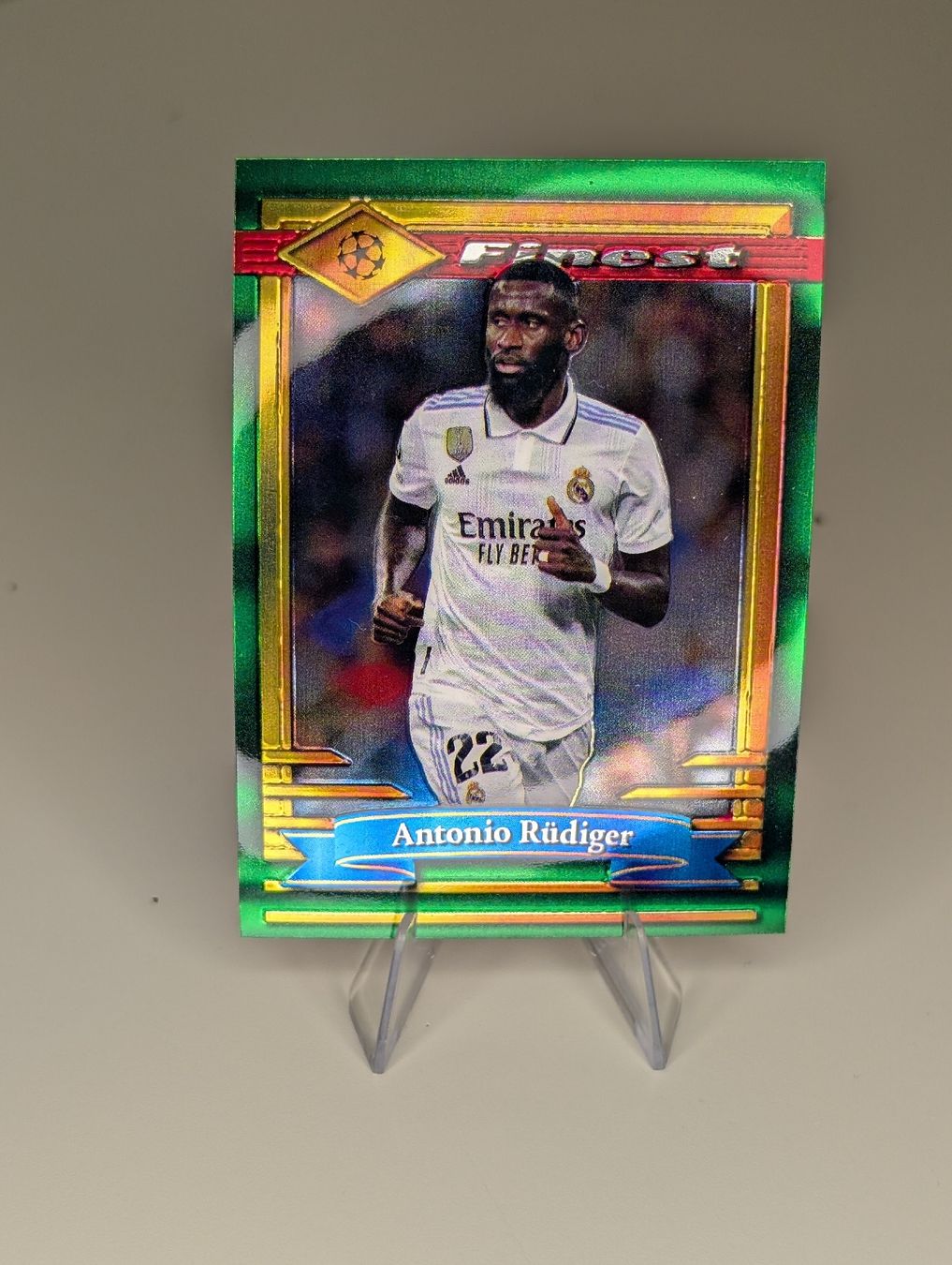 Topps Carte collezionabili: Antonio Rüdiger Real Madrid Topps Finest – Nuovo (secondo la descrizione) da Hunzenschwil venduto da BRPCards