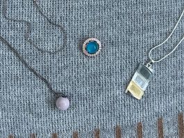MIXED STONE NECKLACES LOT