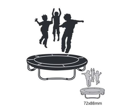 Pochoirs: Neues   Stanzschablonenset Kinder auf Trampolin – Neuf avec emballage d'origine à Effretikon par wenuss