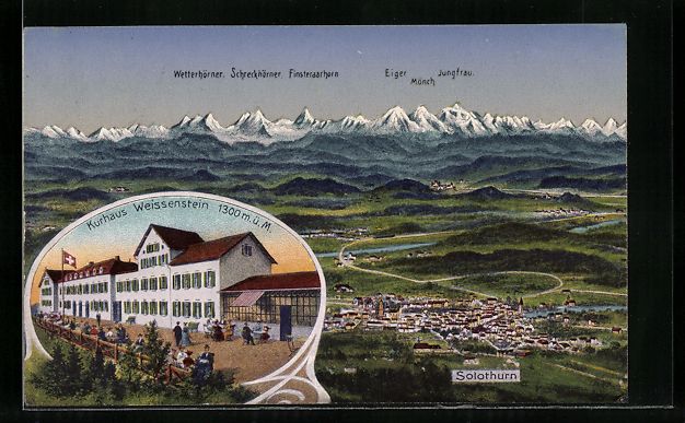 Ansichtskarten: Solothurn, Kurhaus Weissenstein, Ortsans – Gebraucht aus Berlin von bartko-reher