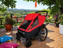 3in1 Kombi Veloträger 2 Kinder BUNDLE ROT NEU