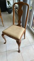 Stuhl Holz mit Polster Sitz vintage guter Zustand