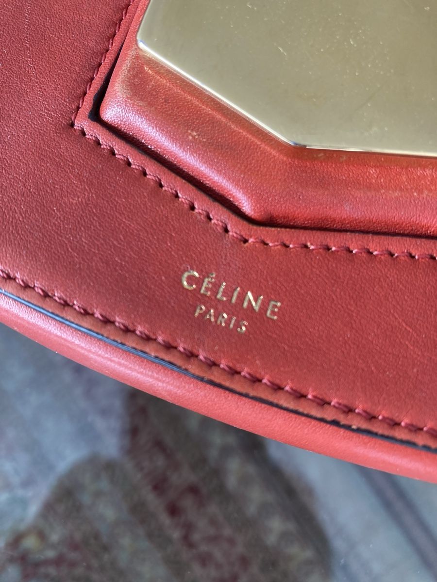 Celine Borse da donna: Celine Trotteur Bag, rot, Crossbody, ein Klassiker! – Usato da Zürich venduto da einefreude 2