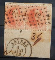 Belgien Kat. 13a gest. 1863 Kat. 80 Euro