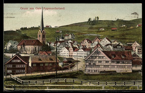 Ansichtskarten: AK Gais, Gesamtansicht mit Kirche – Gebraucht aus Berlin von bartko-reher