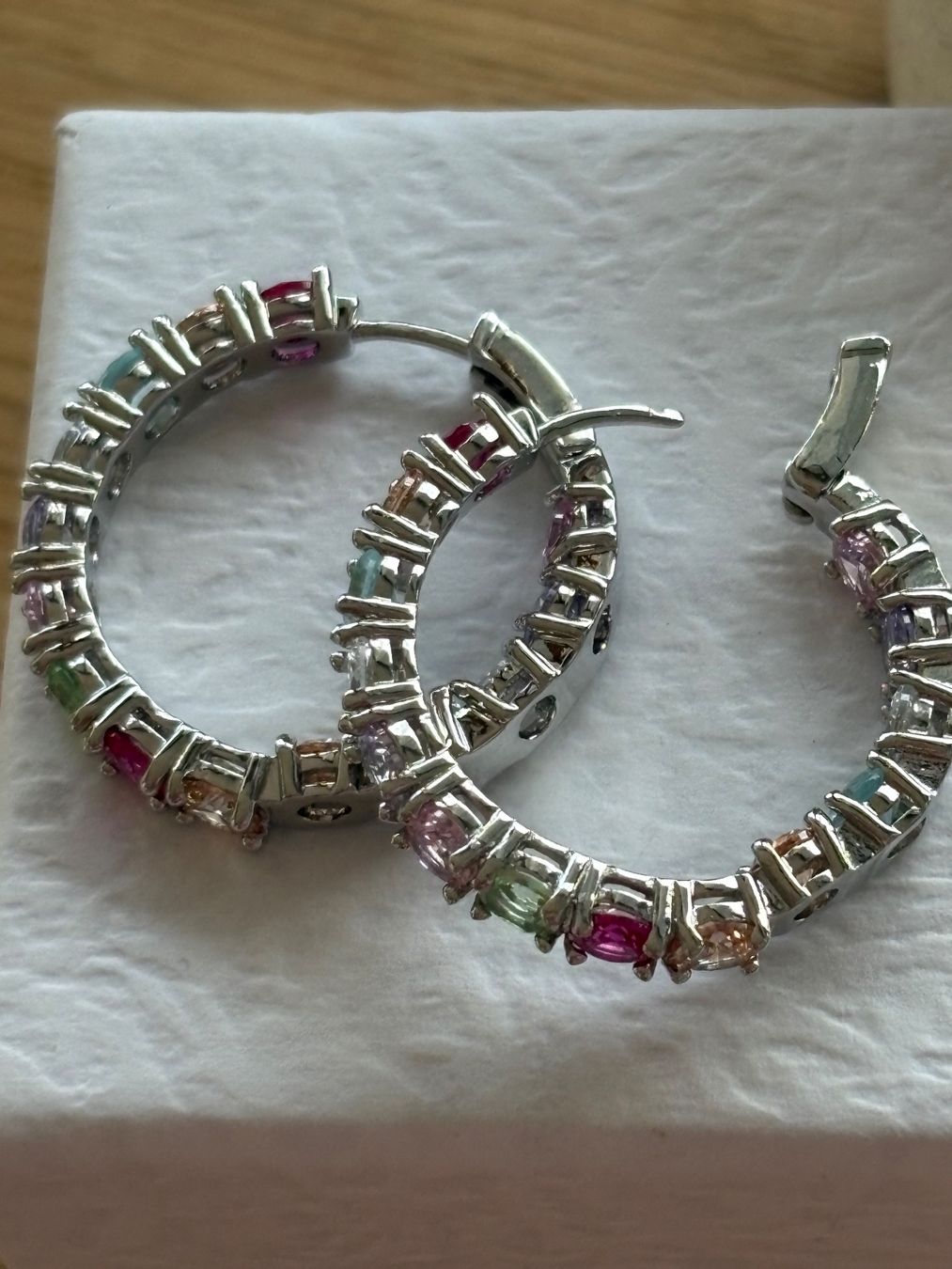 Boucles d'oreille: Ohrstecker Creolen Multicolore Silberfarben – Neuf (Voir description) à Biel-Bienne par Roserosse13 5