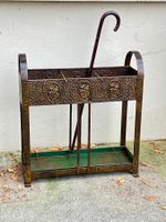 Art-Deco Schirmständer mit Lotosblüten, im Original Zustand