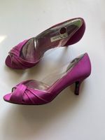 Nina Abendschuhe, Lila Satin, Gr. 38.5- Elegant für den Ausg