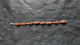 Bernstein Armband 925 Sterling Silber – 8 echte Bernsteine