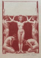 Cornelia Paczka-Wagner (1864-c.1930) - Rötel, Frauen, Akt