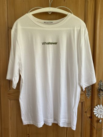 Sisley lässig geschnittenes T-Shirt weiss L neu