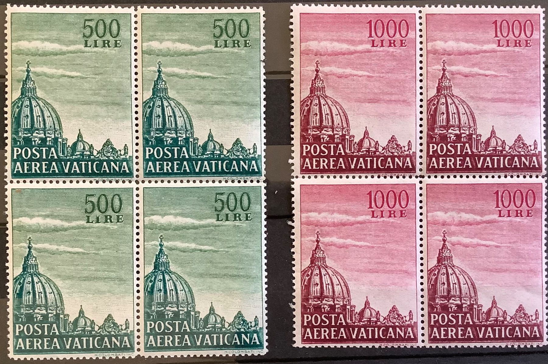 Alle Briefmarken: 1958 Vatikan - Flugpostmatken 4er Satz ** – Neu (gemäss Beschreibung) aus Liestal von Skunk02