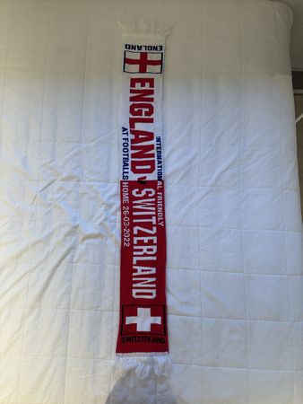 Écharpe de foot Angleterre-Suisse, 2022