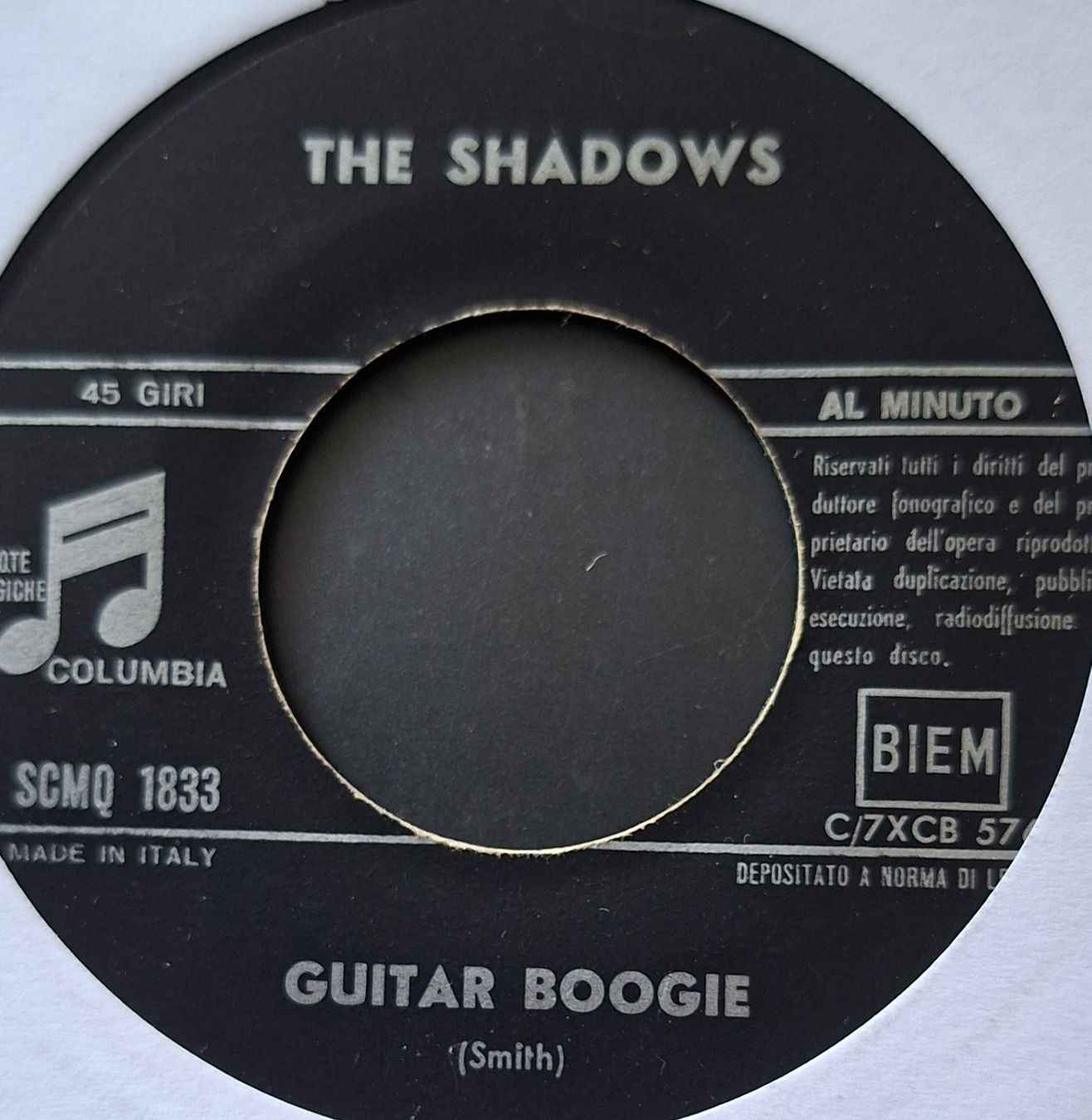 Schallplatten: Vinyl-Single The Shadows - Guitar Boogie – Gebraucht aus Langenthal von Modo39