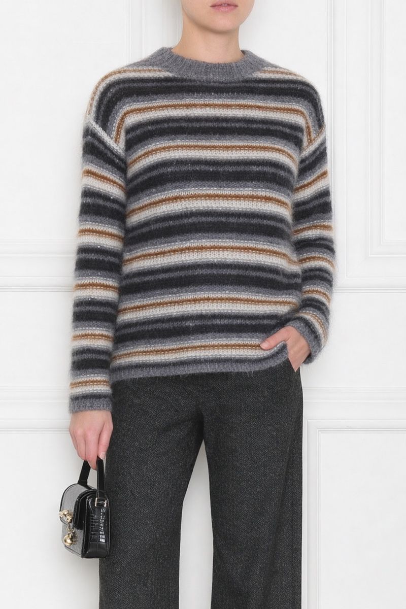 Max Mara Maglioni & Felpe: Max Mara Studio Sondrio striped sequin sweater Pulli – Usato da Münchenstein venduto da B771