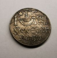 Seltene Silbermünze, Freie Stadt Danzig, 1 Gulde, 1923