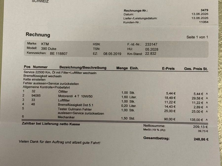 KTM Strasse: KTM 390 Duke 2019 – Gebraucht aus Wangen an der Aare von Kasmth 6