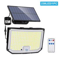 Lampe solaire d'extérieur  238 LED  détecteur de mouvement