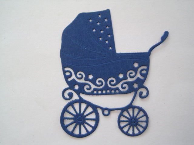 Blocchi: Stanz-Papier Motive Kinderwagen blau – Nuovo (secondo la descrizione) da Schachen LU venduto da moepsli5