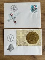 2Stk. Neue CH FDC mit ET Vollstempel inkl. Goldvreneli Block