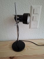 vintage schwarze Lampe aus Kunststoff