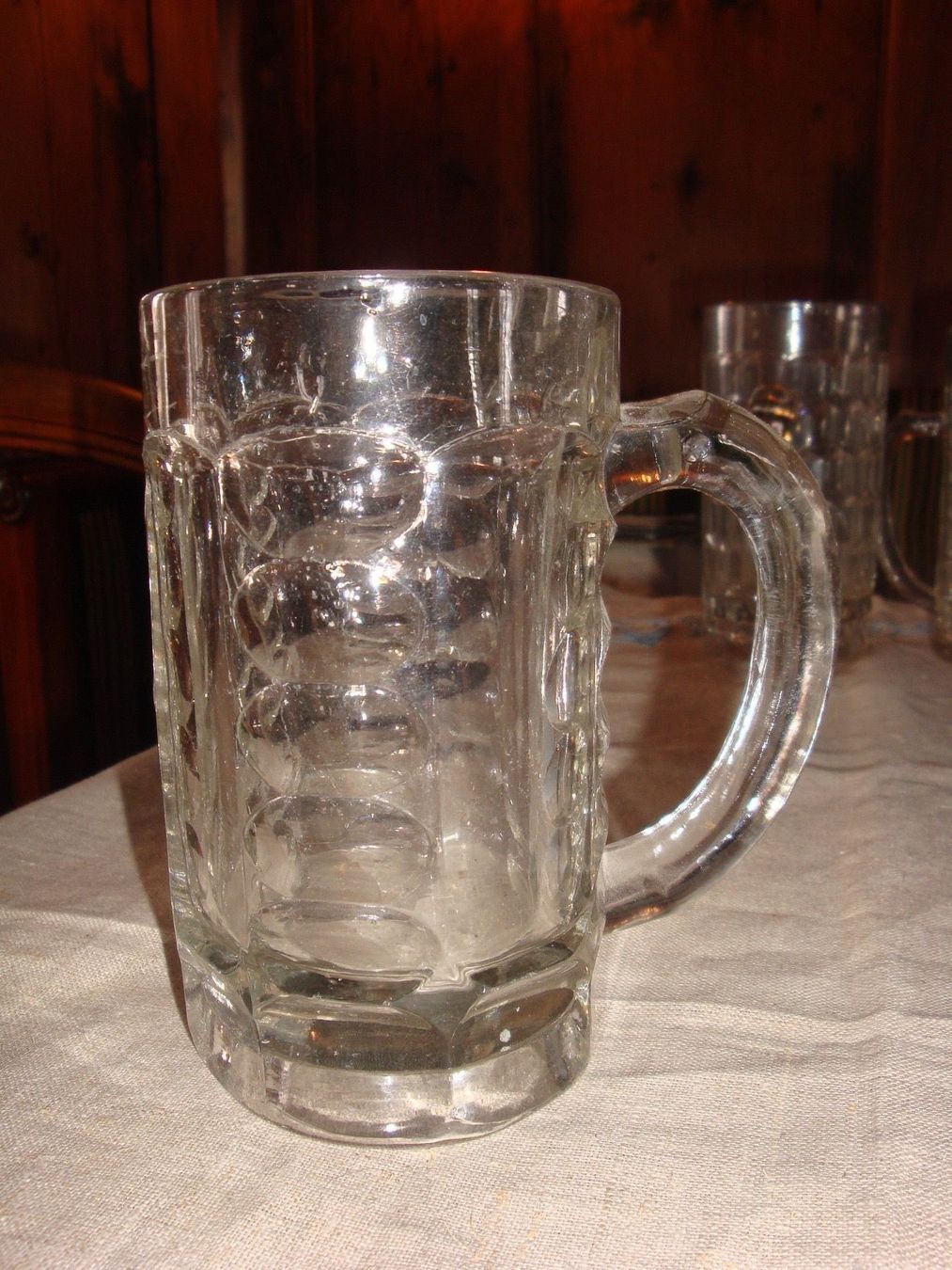 Gläser: 4 alte Bierhumpen aus Glas – Gebraucht aus häusernmoos von buc_8ftk 8