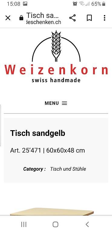Tavoli: Kindertisch Möbel von Weizenkorn – Nuovo e nell'imballaggio originale da Bettingen venduto da Wolke11 1