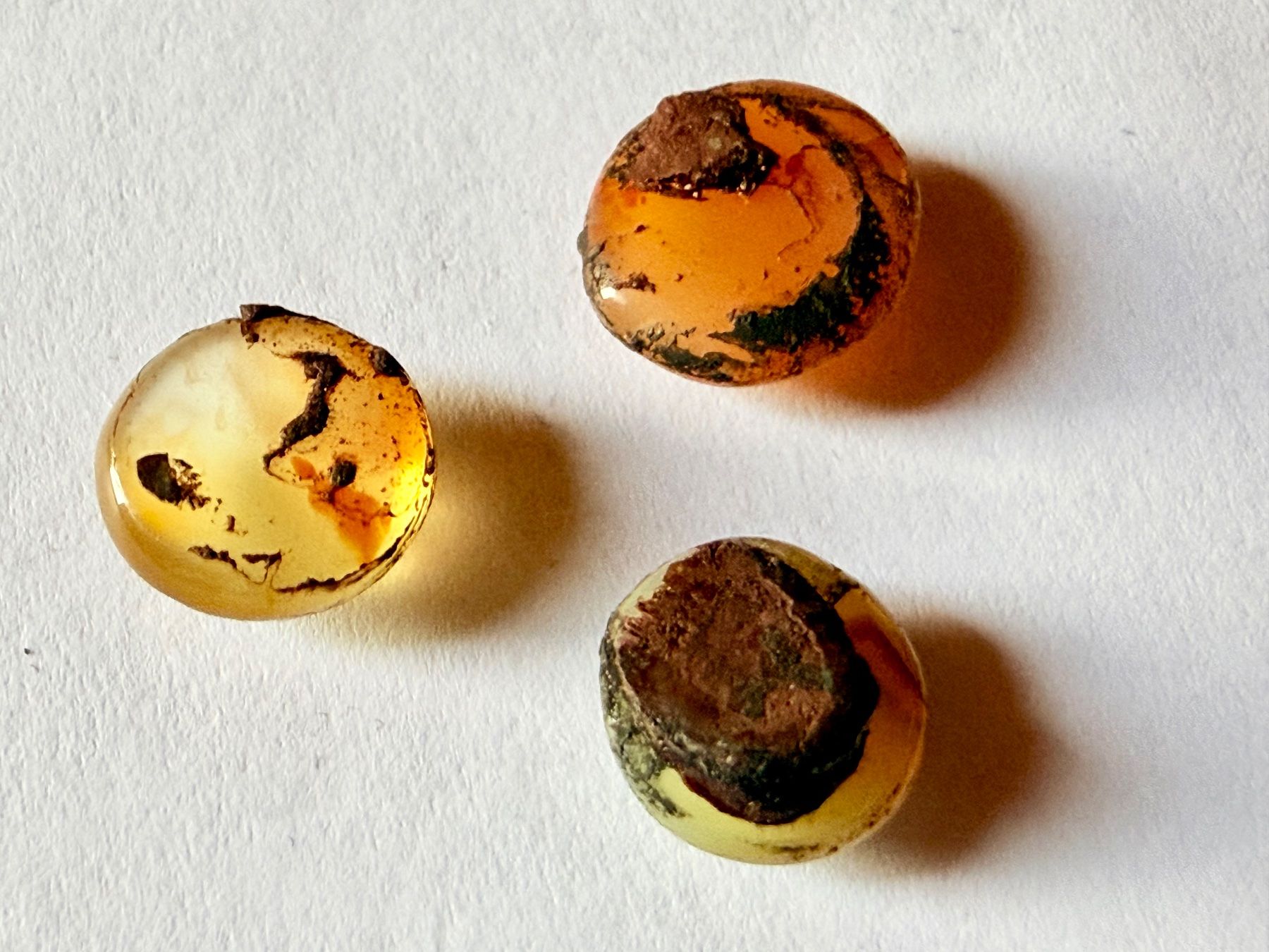 Pierres précieuses: 3er Set wunderschöne Opal Cabochons. – D'occasion à Zuerich par SonderArt-Wertgut 1