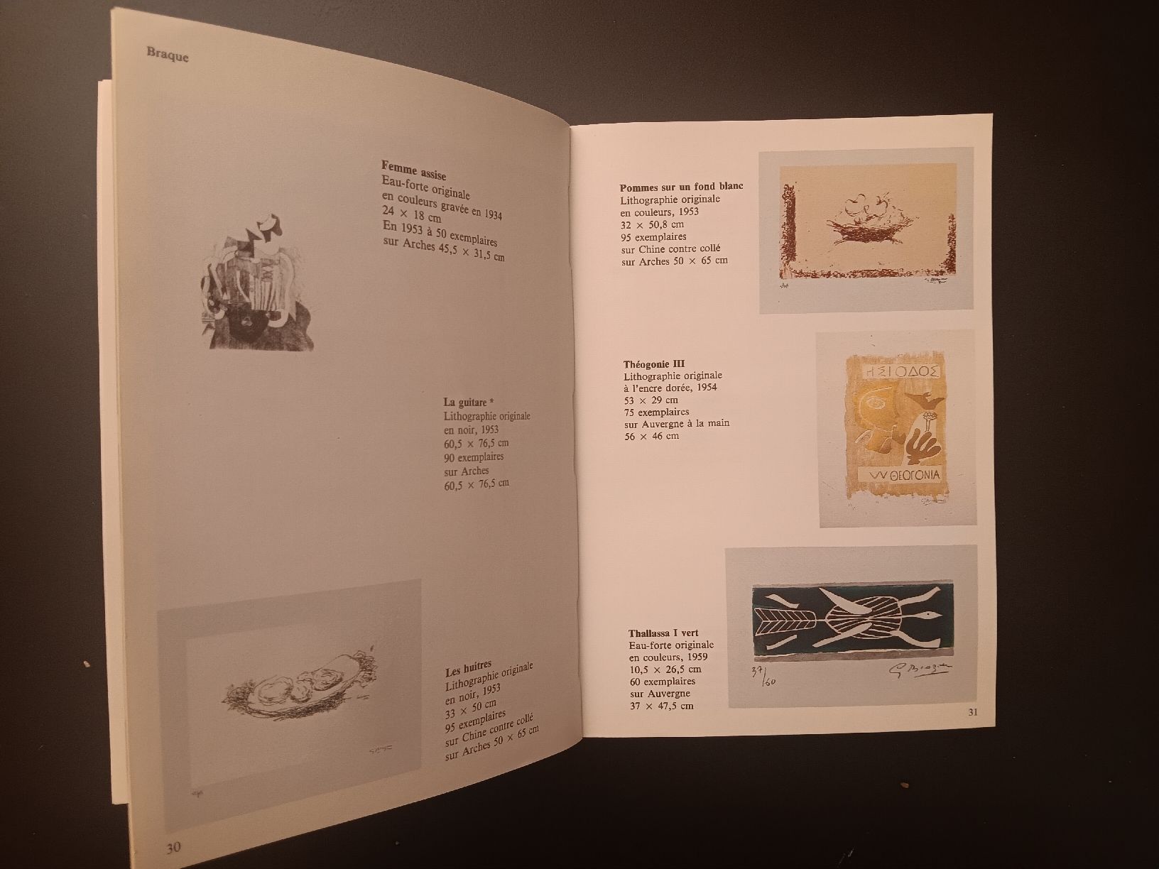 Bücher: lithographie gravures originales 1985 Maeght – Gebraucht aus Lausanne von Grabock 2