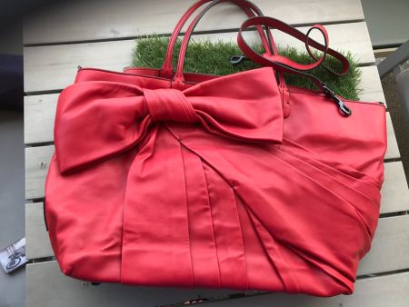 Très joli sac "Valentino", en cuir rouge
