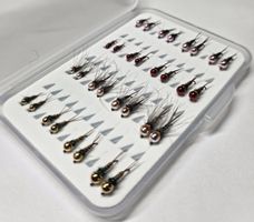 Box mit 32 Tungsten Nymphen
