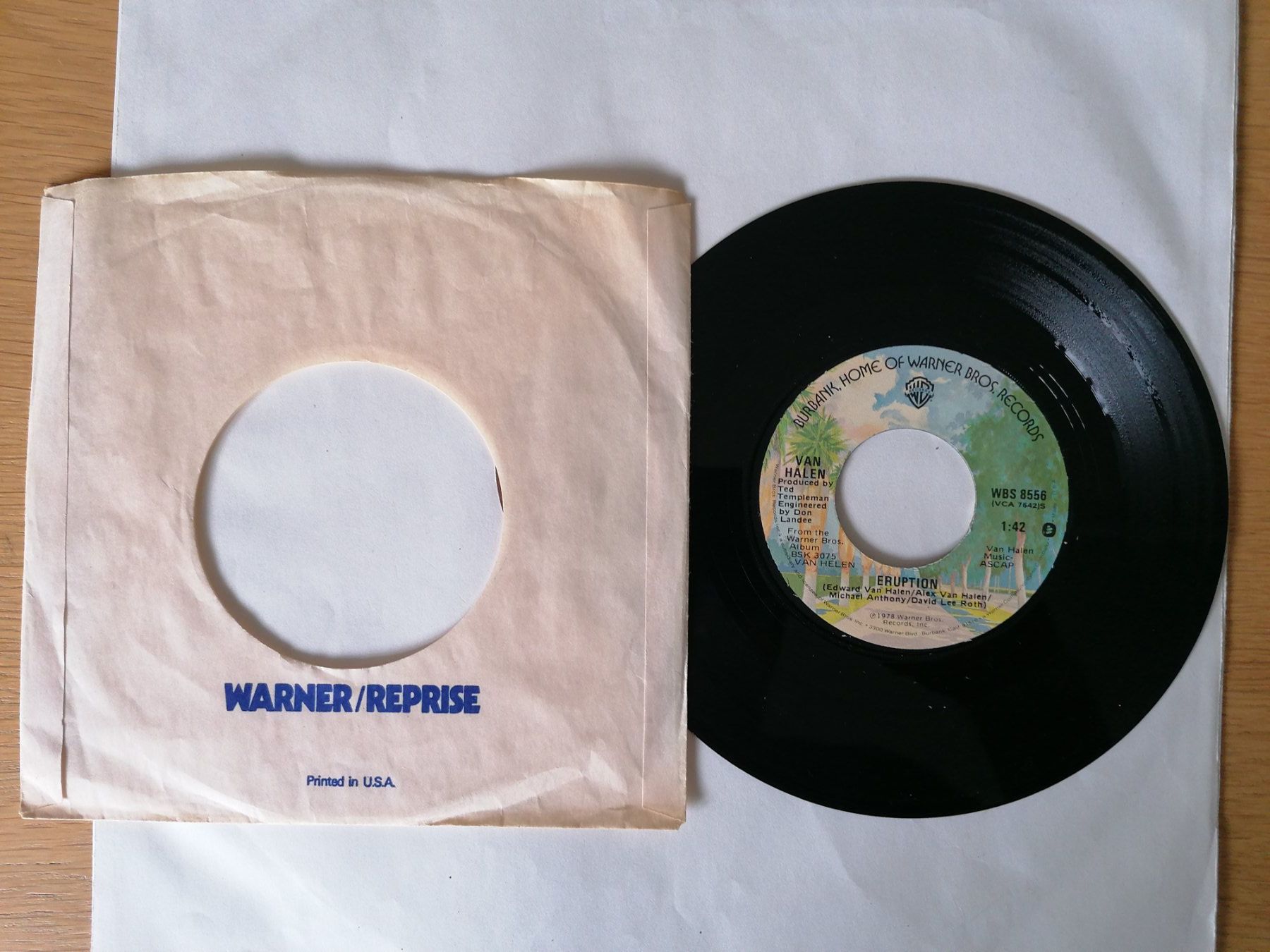 Schallplatten: Van Halen --  Runnin' With The Devil 7" Vinyl Single – Gebraucht aus Beinwil am See von Funkthesizer 1
