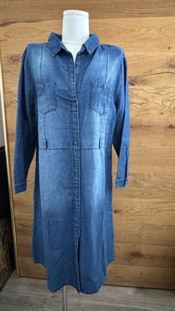 Damen Jeanskleid Langarm Neu