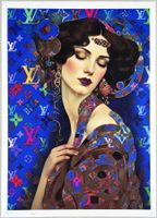 Death NYC Ltd Ed Pop Art Druck " Vuitton Klimt