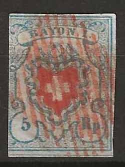 Alle Briefmarken: CH017II - Rayon 17II obl. – Gebraucht aus Trélex von Phil_Albert