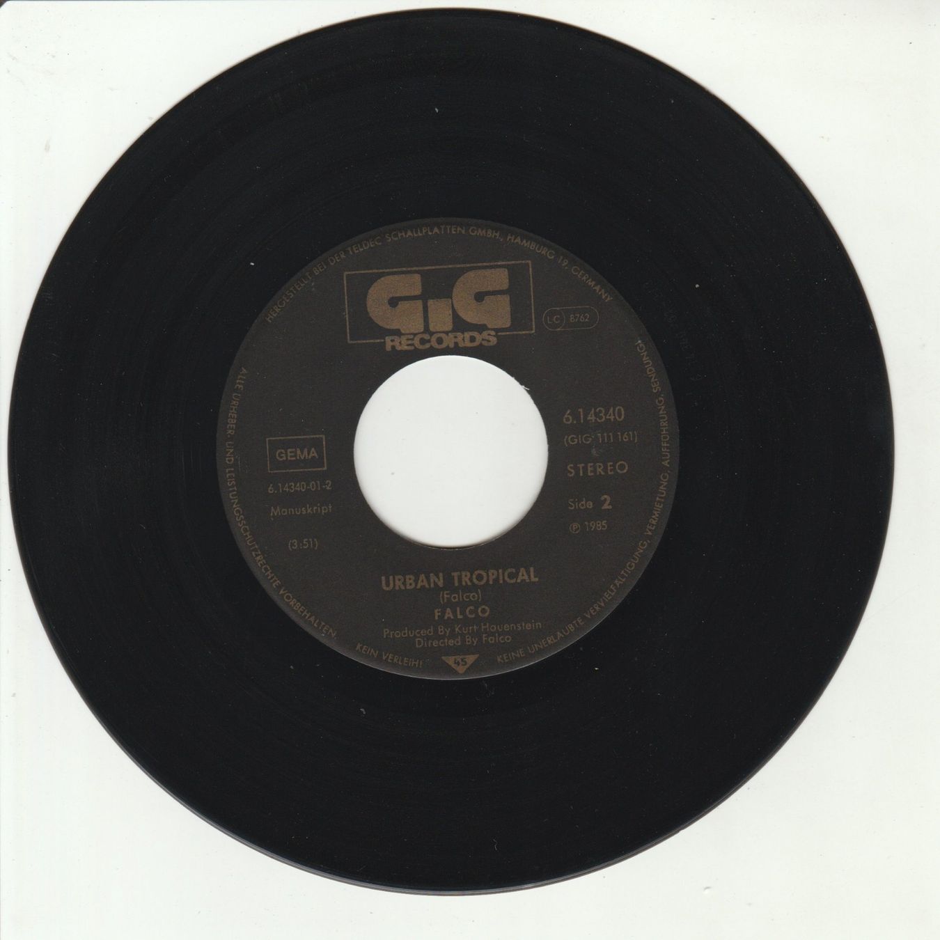 Schallplatten: Falco - Rock me Amadeus 7" Vinyl 1985 – Gebraucht aus Tübach von JamesStone 4