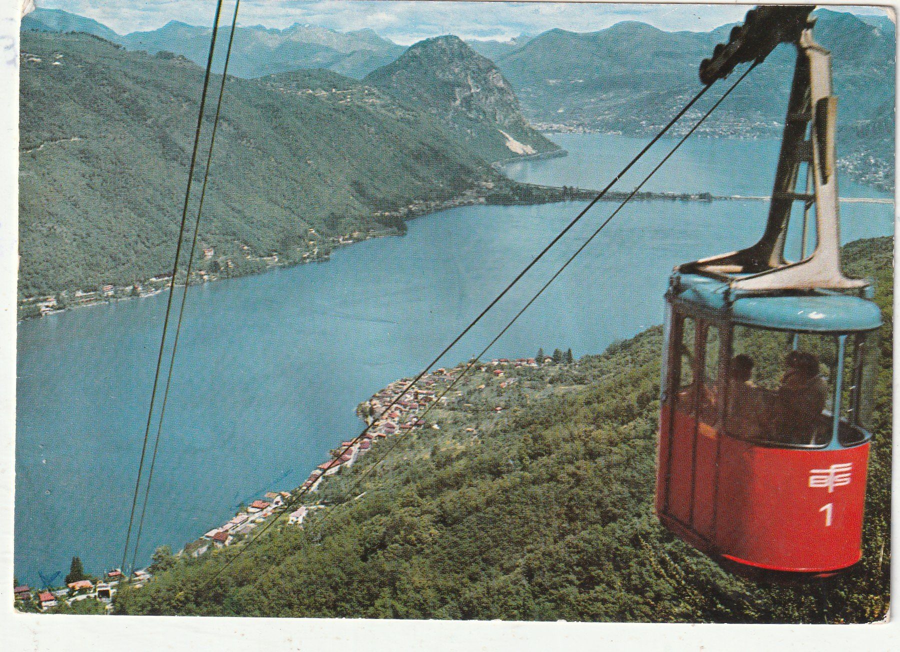Cartoline postali: Lugano Luftseilbahn – Usato da Lumbrein venduto da made02